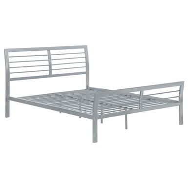 Cooper Twin Metal Bed Silver