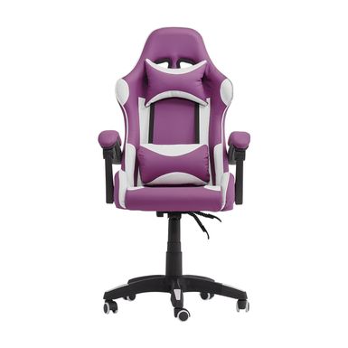 CorLiving Ravagers Gaming Chair - Purple and White