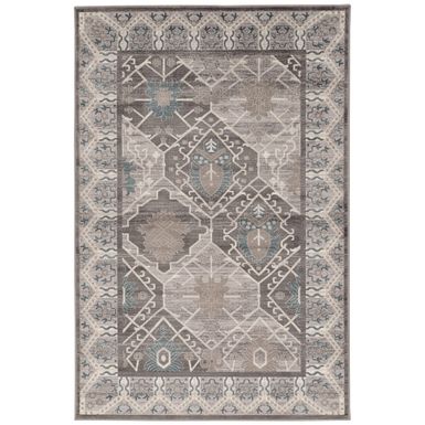 Vasyl Gray And Charcoal 5X7.6 Area Rug