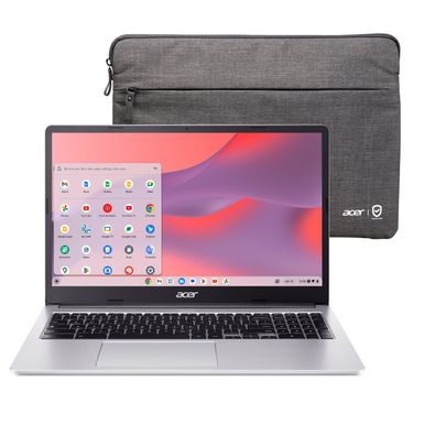 Acer - Chromebook 315 - 15.6 HD Laptop - Intel Pentium N6000 - 4GB LPDDR4X - 128GB eMMC (Protective Sleeve) - Silver