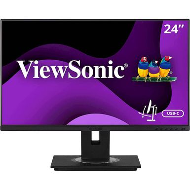 ViewSonic - VG2455 24" IPS LED FHD Monitor (DVI, DisplayPort, HDMI, USB, VGA) - Black