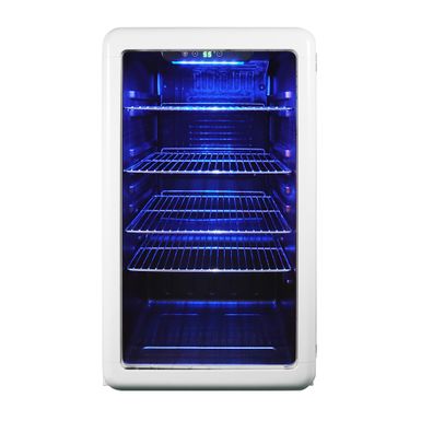 Magic Chef 3.4cu. ft. White Retro Beverage Cooler