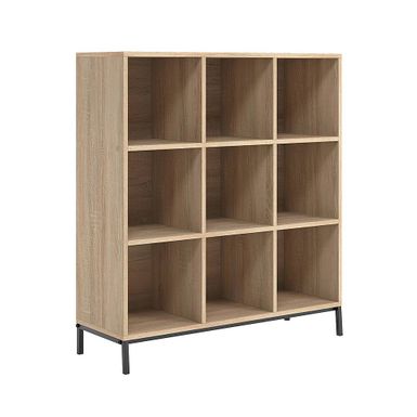 Sauder - North Avenue Organize 3 Shelf-9 Cubby Bookshelf - Charter Oak Finish