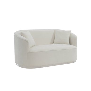 ACME Odette Loveseat w/2 Pillows, Beige Chenille