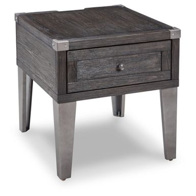 Dark Gray Todoe Rectangular End Table