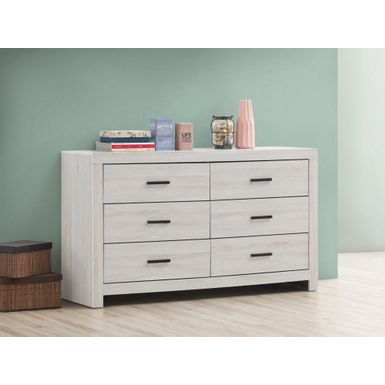 Marion 6-drawer Dresser Coastal White