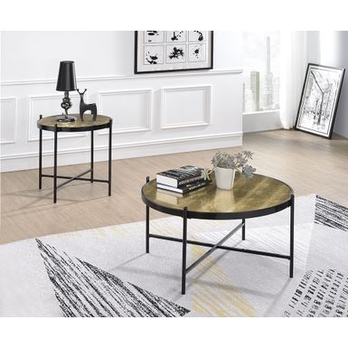 ACME Bage II Coffee Table, Black & Glass