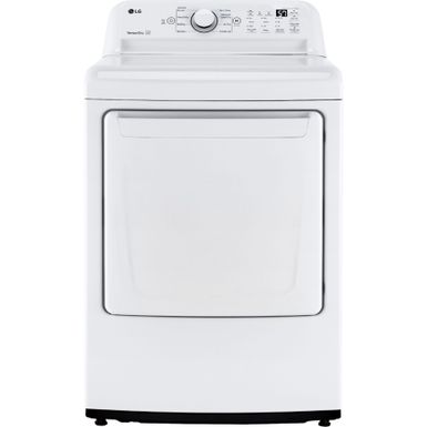 LG 7.3-Cu. Ft. Ultra Large Capacity Electric Dryer with Sensor Dry Technology in White