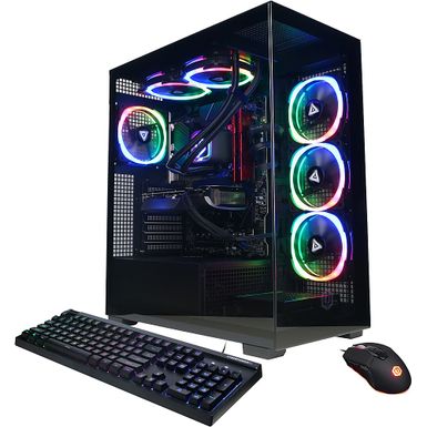 CyberPowerPC - Gamer Supreme Gaming Desktop - AMD Ryzen 7 8700G - 64GB Memory - NVIDIA GeForce RTX 4070 SUPER 12GB - 2TB SSD - Black