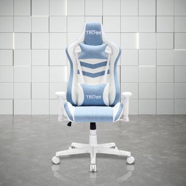 Ergonomic Pastel Gaming Chair, Blue