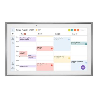 Skylight - Calendar: 15 Inch Touchscreen Smart Calendar and Chore Chart - Silver