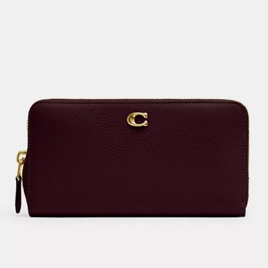 Coach Accordion Zip Wallet - B4/Merlot