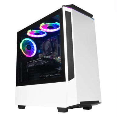 Periphio Ecto Prebuilt Gaming PC - GeForce GTX 1650 (4GB) Graphics, Intel Core i5-6500 (3.6GHz Turbo), 1TB Solid State SSD, 16GB DDR4 RAM, Windows 10, WiFi + BT (Refurbished)