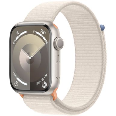 Apple Watch Series9 GPS 45mm Aluminum Case with Starlight Sport Loop - Starlight