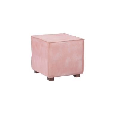 Meffan Leather Ottoman Pink