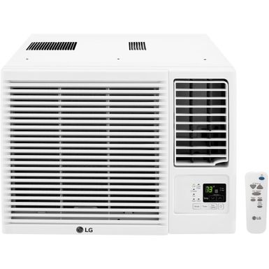 LG - 23,000 BTU 230V Window-Mounted Air Conditioner with 11,600 BTU Supplemental Heat Function