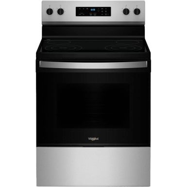 Whirlpool - 5.3 Cu. Ft. Freestanding Electric Range with Cooktop Flexibility - Stainless Steel