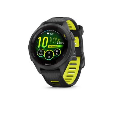 Garmin - Forerunner 265S Running Smartwatch Black/Amp Yellow