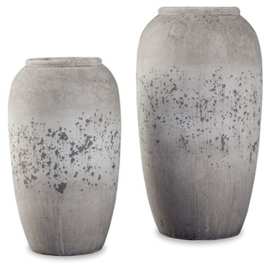 Brown/Cream Dimitra Vase Set (2/CN)