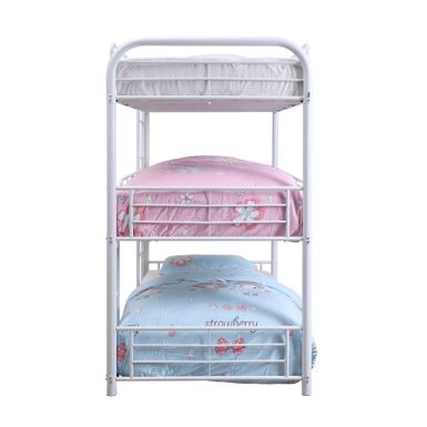 ACME Cairo Triple Full Bunk Bed, White