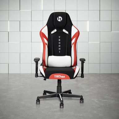 Echo Gaming Chair, Black with Red & White