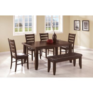 Dalila Dining Room Set Cappuccino and Black