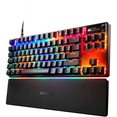 SteelSeries - Apex Pro TKL Gen 3 Wired HyperMagnetic Gaming Keyboard With Rapid Tap Rapid Trigger Adjustable Actuation - Black