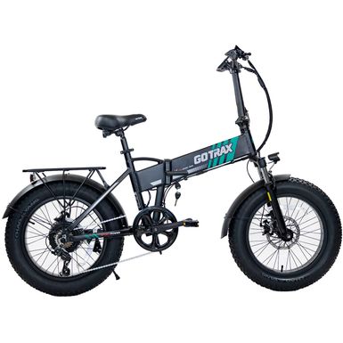 GoTrax - Z4 Pro Foldable Ebike w/ up to 50 mile Max Operating Range and 28 MPH Max Speed - Black