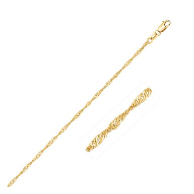 14k Yellow Gold Singapore Chain 1.5mm (20 Inch)