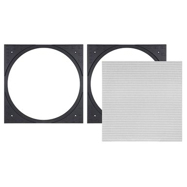 Sonance - VX8SQ-NT - Visual Experience Series 8" Large Square Adapter w/ Trimless Grille (2-Pack) - Paintable White