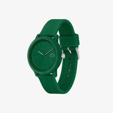 Lacoste - Mens 12.12 Green Silicone Strap Watch Green Dial