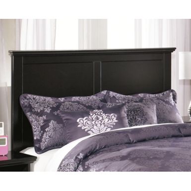 Black Maribel Full Panel Headboard