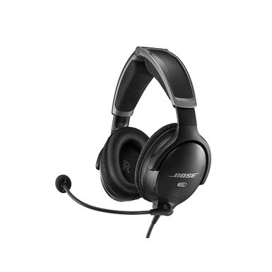 Bose - A30 Bluetooth Noise Cancelling Over-the-Ear Aviation Headset - Black