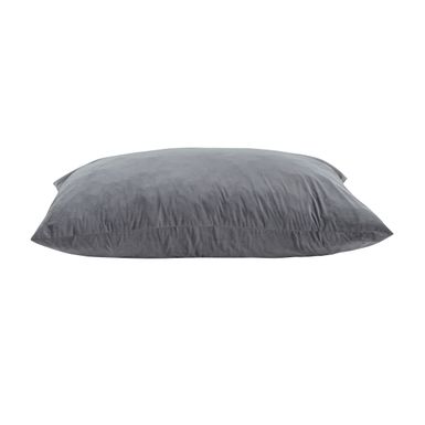 Sealy® Ettie Velour Grey Memory Foam Bean Bag Pillow