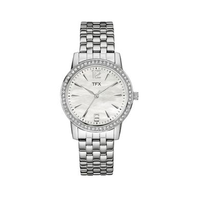 Bulova - TFX Ladies Stainless Steel Bracelet with Swarovski Crystals