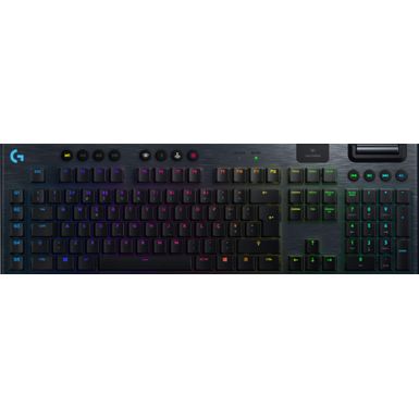 Logitech - G915 LIGHTSPEED Full-size Wireless Mechanical GL Tactile Switch Gaming Keyboard with RGB Backlighting - Black