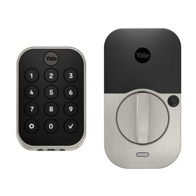 Yale - Assure Lock 2 - Smart Lock Keyless Bluetooth Deadbolt with Push Button Keypad Access - Satin Nickel