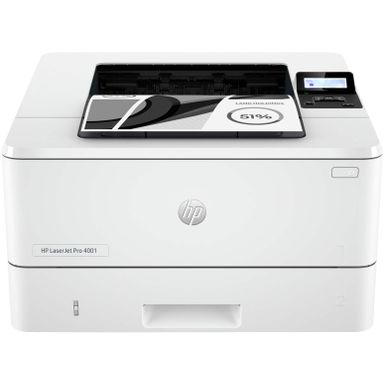 HP - LaserJet Pro 4001n Black-and-White Laser Printer - White