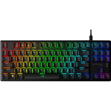 HyperX - Alloy Origins Core TKL Wired Mechanical Tactile Aqua Switch Gaming Keyboard with RGB Back Lighting - Black