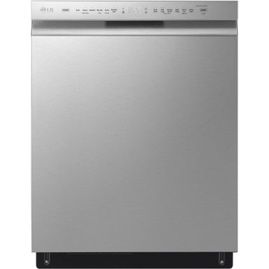 LG Front Control Dishwasher with QuadWash in Stainless Steel