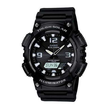 Casio  - Tough Solar Ani-Digi Watch Black