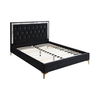 ACME Rowan Eastern King Bed, Black Fabric