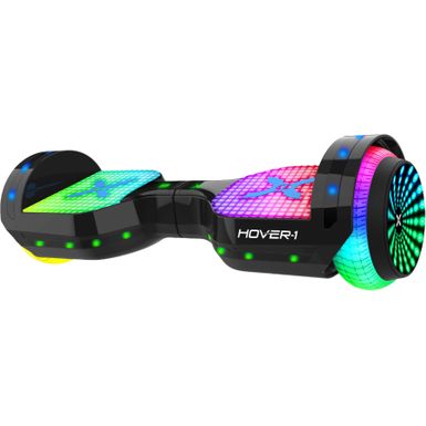 Hover-1 - Astro LED Light Up Electric Self-Balancing Scooter w/6 mi Max Operating Range 7 mph Max Speed - Black