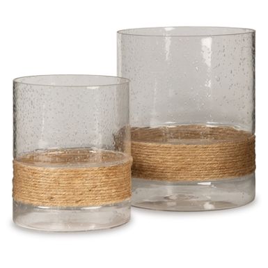 Clear Eudocia Candle Holder Set (2/CN)