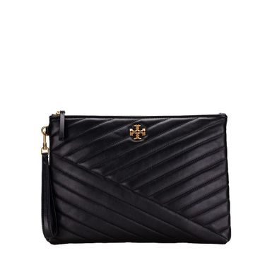 Tory Burch Kira Chevron Pouch (Black)