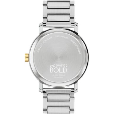 Movado - Men's Bold Evolution 2.0 Two-Tone Stainless Steel Watch Silver Dial