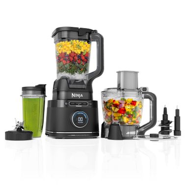 Ninja - Detect Kitchen System Power Blender + Processor Pro with BlendSense Technology - Black