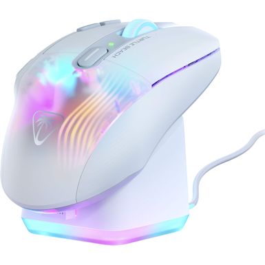 Turtle Beach - Kone XP Air Wireless Optical Gaming Mouse with Charging Dock and AIMO RGB Lighting - White