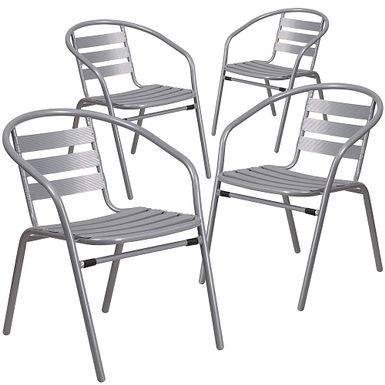 Alamont Home - Lila Patio Chair (set of 4) - Silver