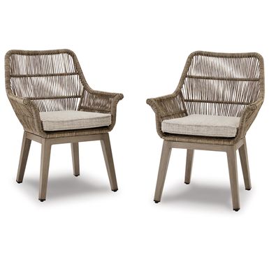 Beach Front Arm Chair with Cushion (Set of 2)